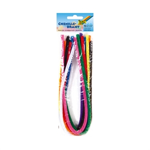 Folia chenilledraad / diverse kleuren / 10 stuks