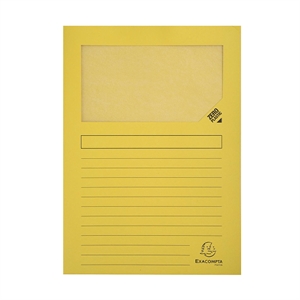 Exacompta 50109E venstermap / A4 / geel / 100 stuks