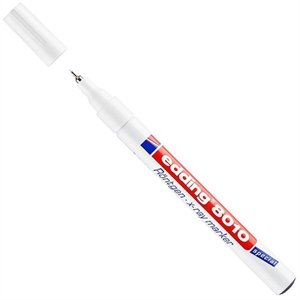 Edding 8010 x-ray marker / wit / ronde punt / 0,8 mm