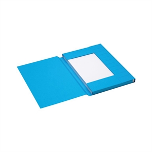 Jalema 3182502 Secolor 3-klepsmap / folio / colorkraft karton / blauw / 25 stuks