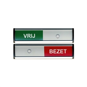 Posta Picto schuifbord vrij-bezet / kunststof / 1 stuk