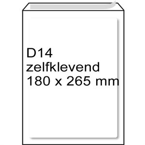 Raadhuis luchtkussen envelop / zelfklevend / D14 / 180mm x 165mm / 5 stuks