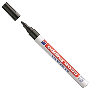 Edding 8055 outdoor marker / zwart / ronde punt / 1-2 mm