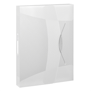 Esselte 6240 Vivida documentenbox / A4 / polypropyleen / transparant zwart / 47mm / 380 vel