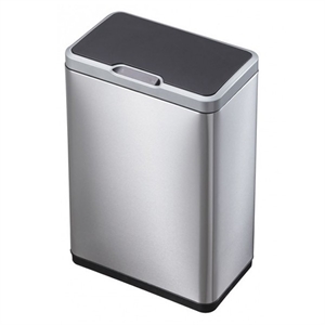 EKO Recycle Mirage Sensor duo afvalemmer / mat RVS / 2 x 20 liter