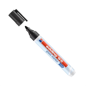 Edding 95 glassboard marker / ronde punt / zwart / 1,5 - 3 mm