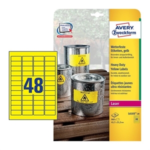 Avery Zweckform L6103-20 weerbestendige etiketten / 45,7 mm x 21,2 mm / 960 etiketten