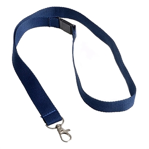 Europel 121277 textielkoord met karabijnhaak / blauw / 10 stuks