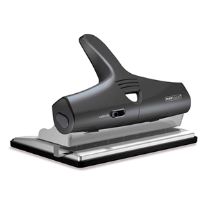 Rapesco 1205 ALU verstelbare perforator / zwart / metaal / tot 32 vel / 2-, 3- en 4-gaats