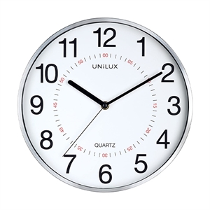 Unilux Aria wandklok / kunststof / grijs / 28,5 cm