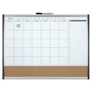Rexel Quartet duobord whiteboard met maandplanner / magnetisch