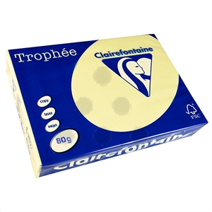 Clairefontaine papier / geel / A4 / 80 gr. / 500 vel