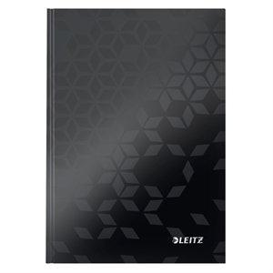 Leitz 46281095 WOW schrijfblok / A5 / geruit / zwart / 90gr. / 80 vel