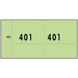 Sigel Expres nummerblok / 1-1000 / groen / 10 blokjes à 100 vel