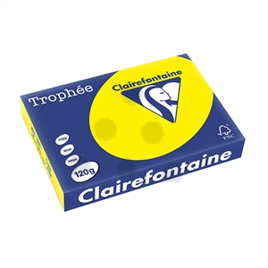 Clairefontaine papier /zonnegeel / A4 / 120 gr. / 250 vel