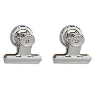 Maul 2185096 papierklem / 50 mm / staal / nikkel / magnetisch / 2 stuks