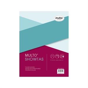 Multo 3007348010 showtas / A4 / transparant glashelder / 120 micron / 10 stuks