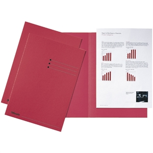 Esselte inlegmap / karton / lijnbedrukking / A4 / rood / 100 stuks